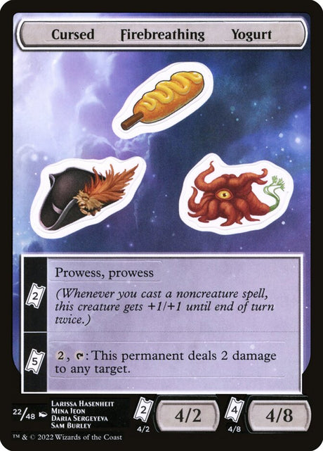 Cursed Firebreathing Yogurt (22) - Unfinity Sticker Sheets (SUNF)