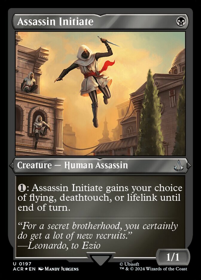 Assassin Initiate - [Etched Foil] Assassin's Creed (ACR)