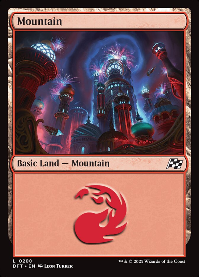 Mountain (288) - [Foil] Aetherdrift (DFT)