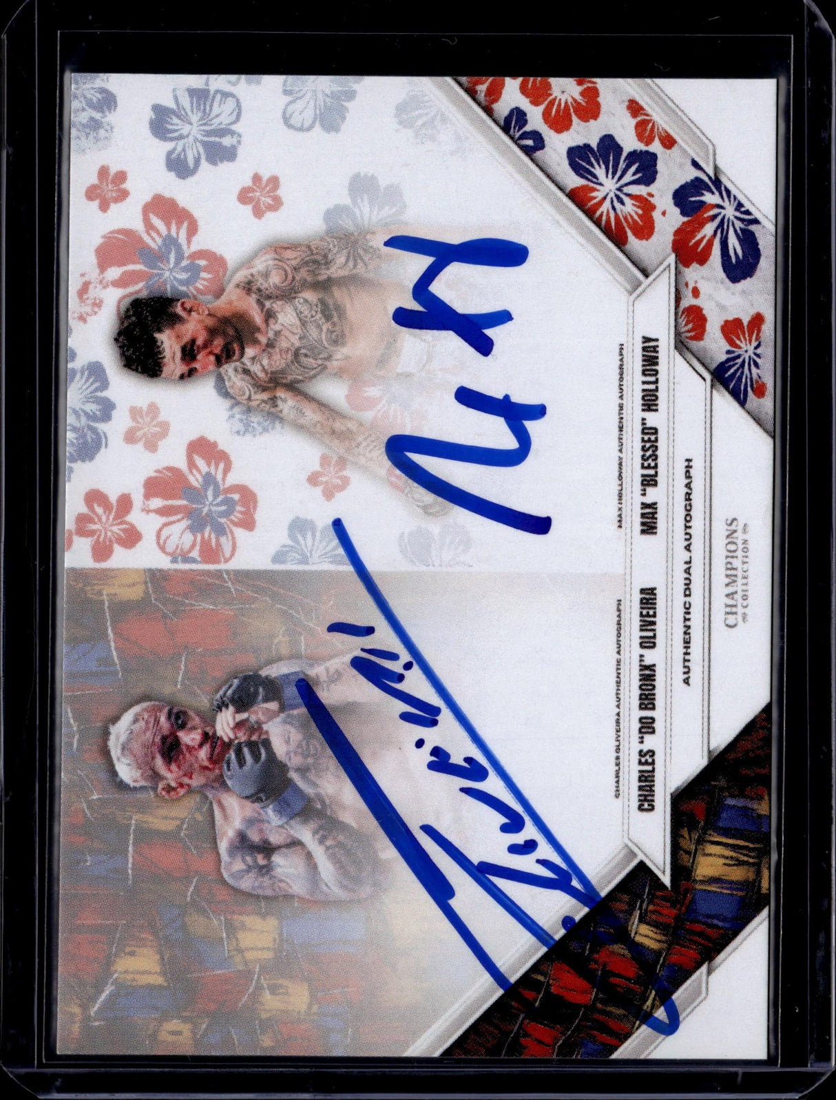 Champions Collection Charles Oliveira / Max Holloway Dual Auto