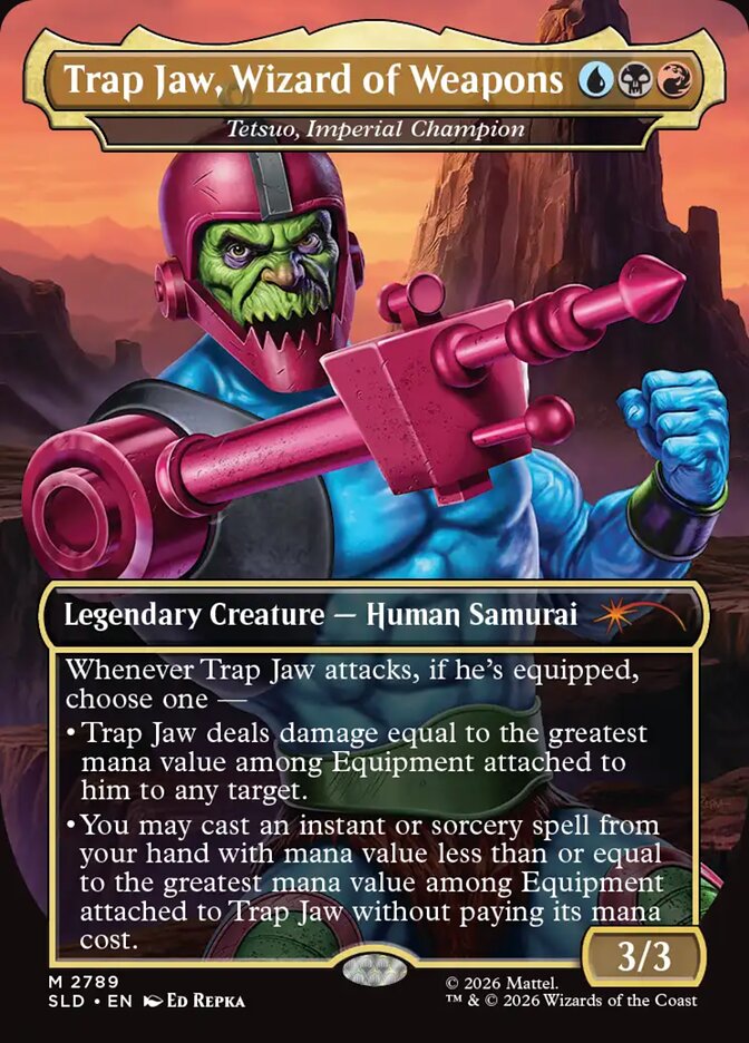Trap Jaw, Wizard of Weapons - Tetsuo, Imperial Champion (2789) - Secret Lair Drop (SLD)