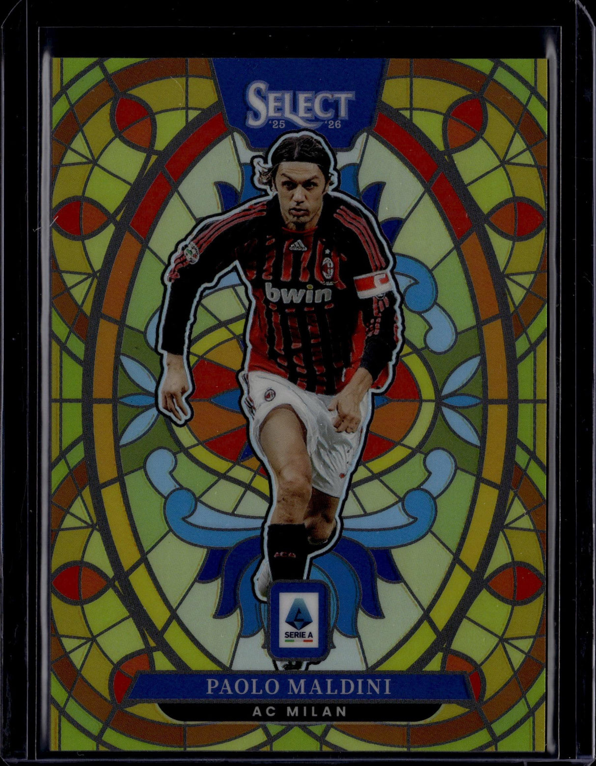 2025-26 Panini Select #23 Paolo Maldini Stained Glass