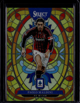 2025-26 Panini Select #23 Paolo Maldini Stained Glass