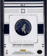 2024-25 Panini Photogenic #2 Anthony Edwards First Night Maze /25