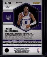 2020-21 Panini Mosaic #264 Tyrese Haliburton Mosaic White