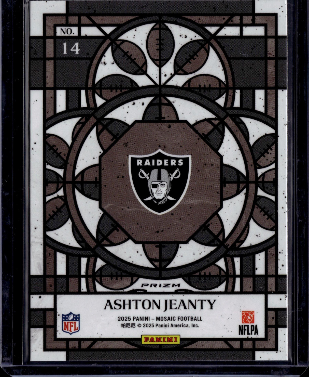 2025 Panini Mosaic #14 Ashton Jeanty Stained Glass