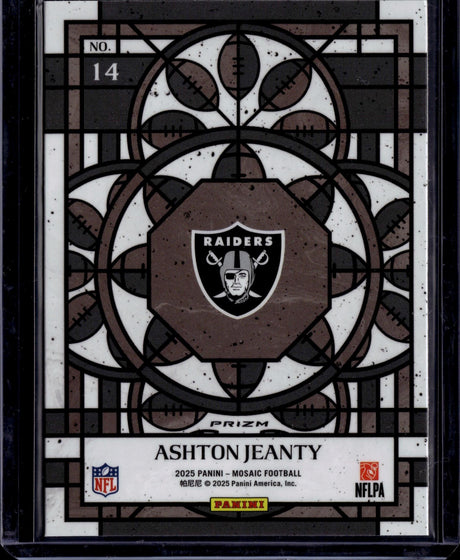 2025 Panini Mosaic #14 Ashton Jeanty Stained Glass