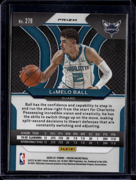 2020-21 Panini Prizm #278 LaMelo Ball Green Prizms