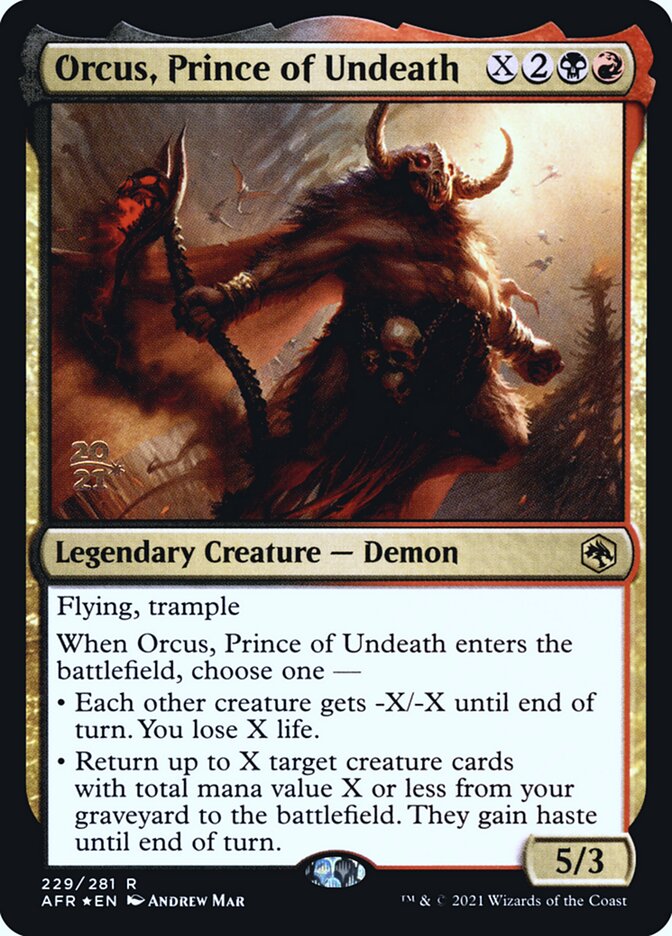 Orcus, Prince of Undeath (229s) - Adventures in the Forgotten Realms Promos (PAFR)