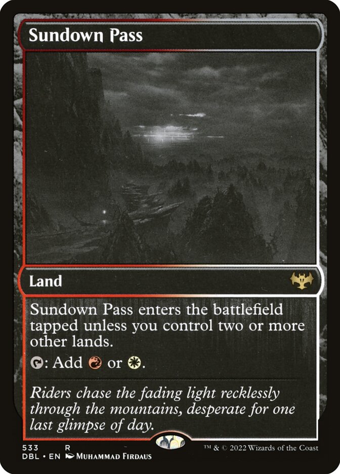 Sundown Pass - [Foil] Innistrad: Double Feature (DBL)