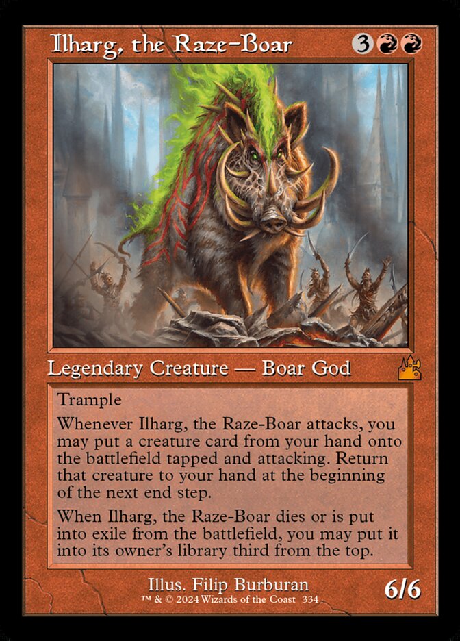 Ilharg, the Raze-Boar (334) - Ravnica Remastered (RVR)