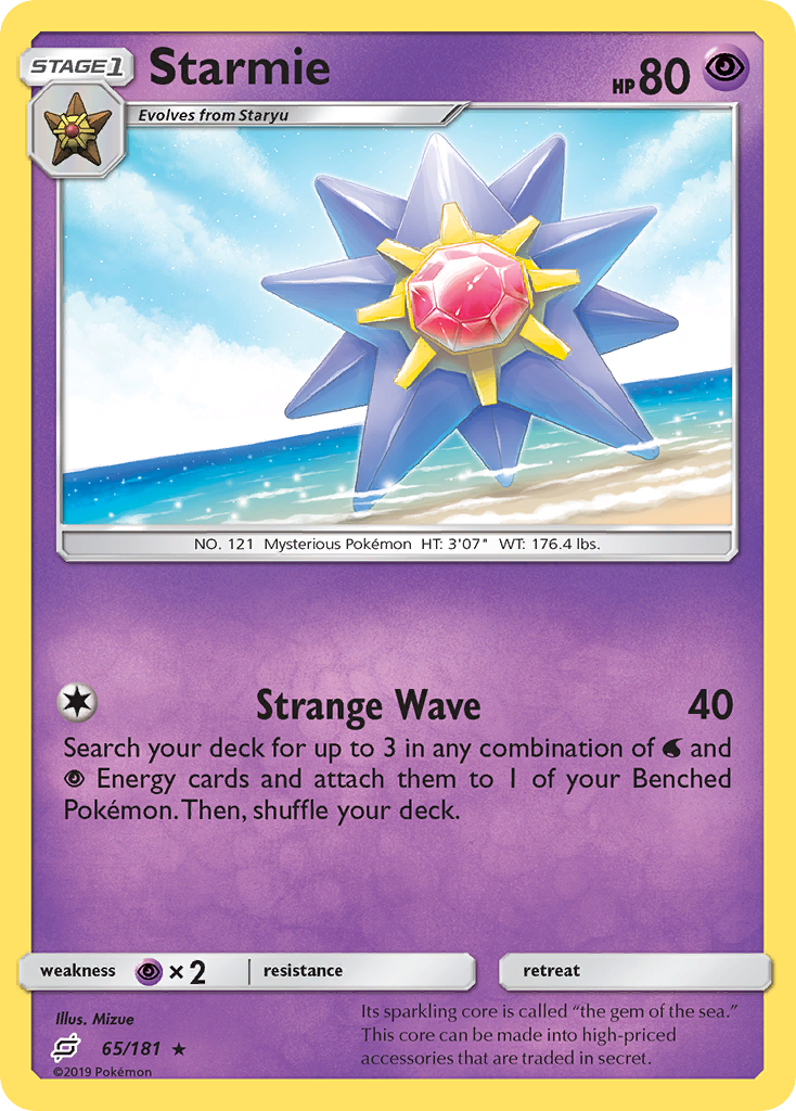 Starmie (65/181) - [Reverse Holo] Team Up (TEU)