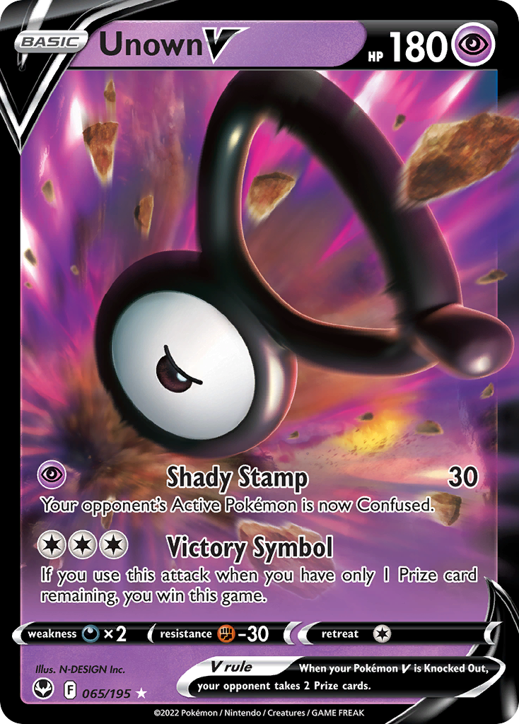 Unown V (65/195) - [Holo Foil] Silver Tempest (SIT)