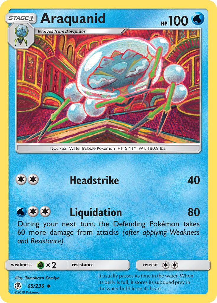 Araquanid (65/236) - [Reverse Holo] Cosmic Eclipse (CEC)