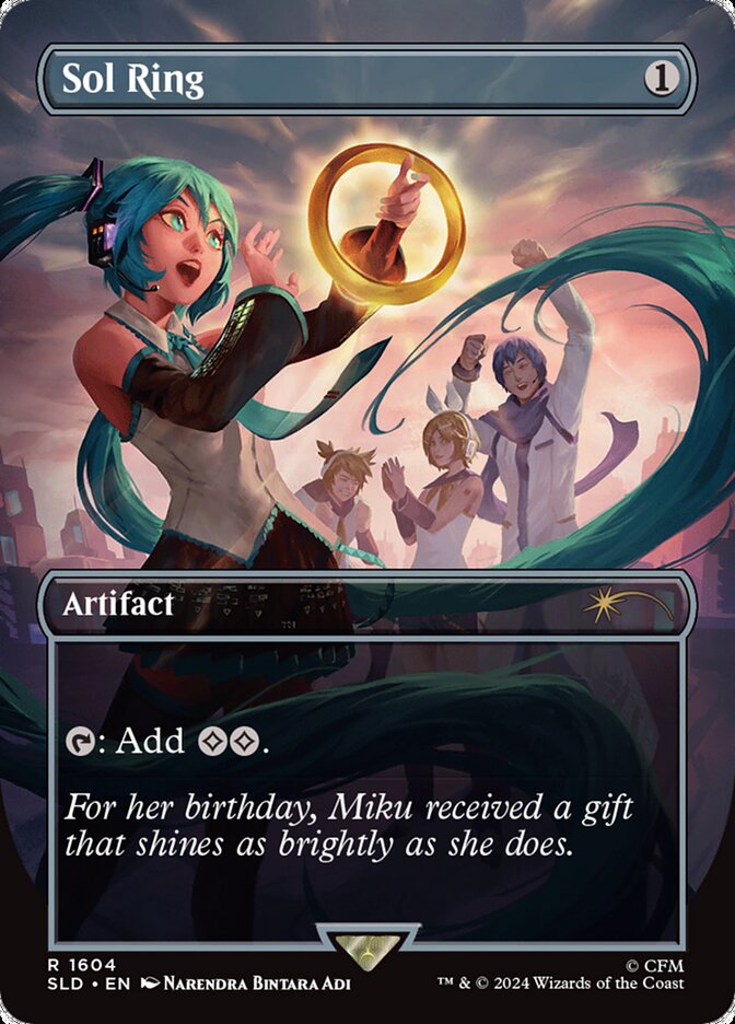 Sol Ring (1604) - [Foil, Borderless] Secret Lair Drop (SLD)
