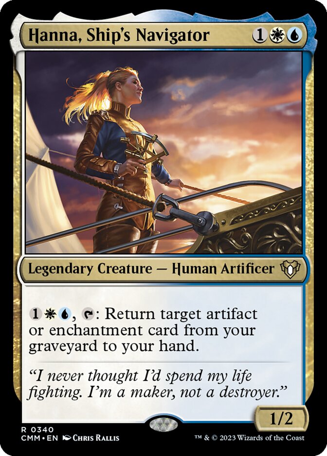 Hanna, Ship's Navigator (340) - Commander Masters (CMM)