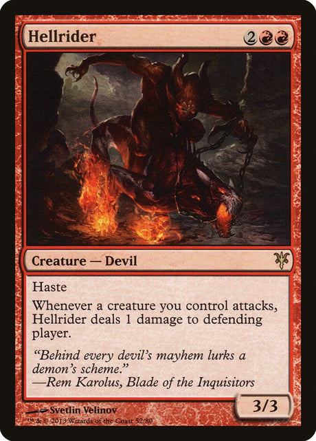 Hellrider (52) - Duel Decks: Sorin vs. Tibalt (DDK)