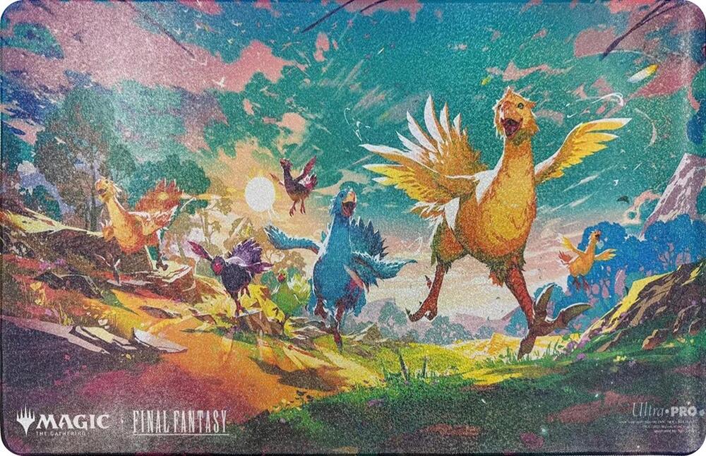 Final Fantasy - Running Chocobos - Holofoil Playmat