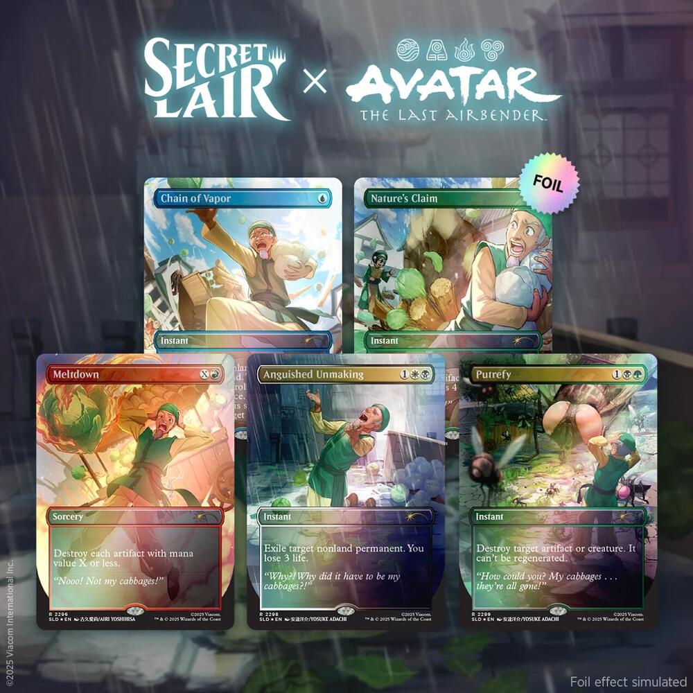 Secret Lair x Avatar: The Last Airbender: My Cabbages! - Rainbow Foil Edition - Secret Lair Drop Series