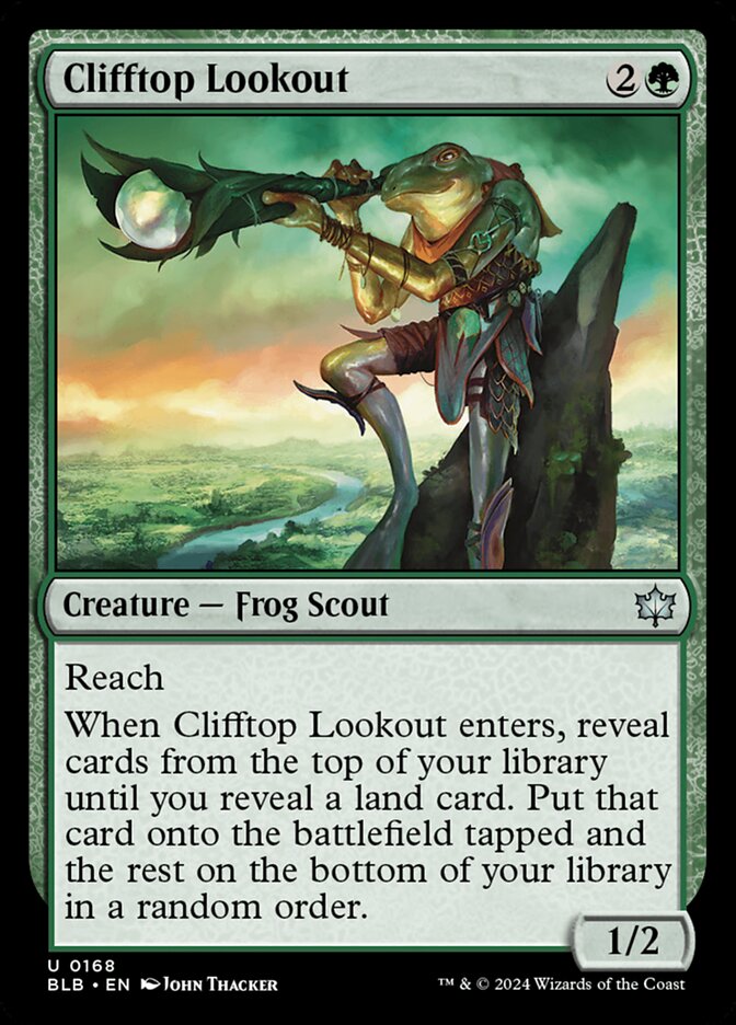 Clifftop Lookout (168) - Bloomburrow (BLB)