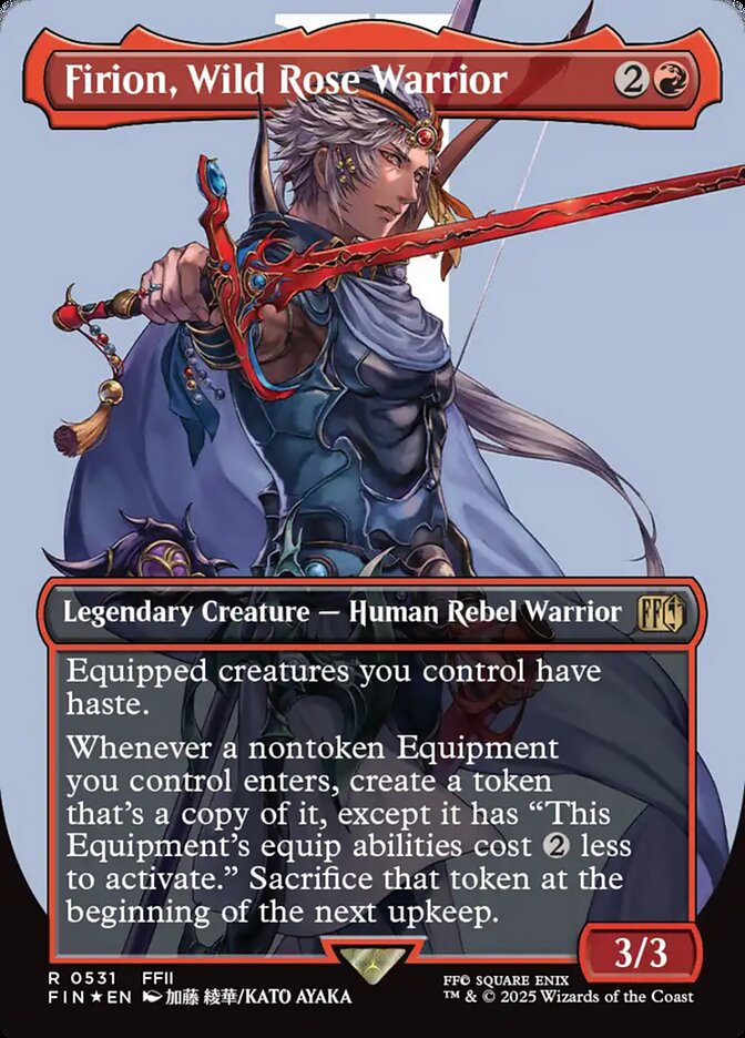 Firion, Wild Rose Warrior (531) - [Surge Foil, Borderless] Final Fantasy (FIN)