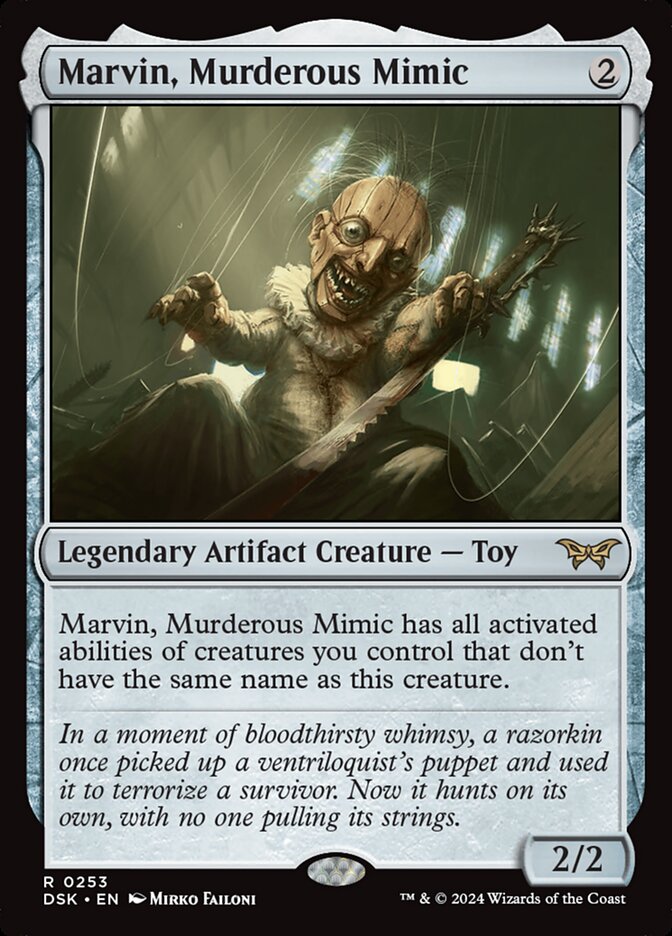 Marvin, Murderous Mimic - [Foil] Duskmourn: House of Horror (DSK)