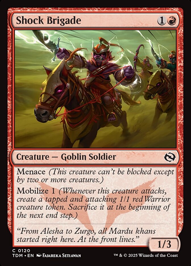 Shock Brigade (120) - Tarkir: Dragonstorm (TDM)