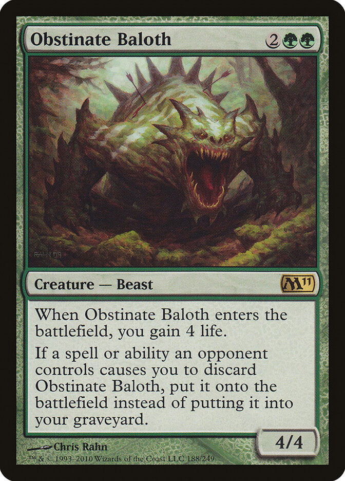 Obstinate Baloth (188) - Magic 2011 (M11)