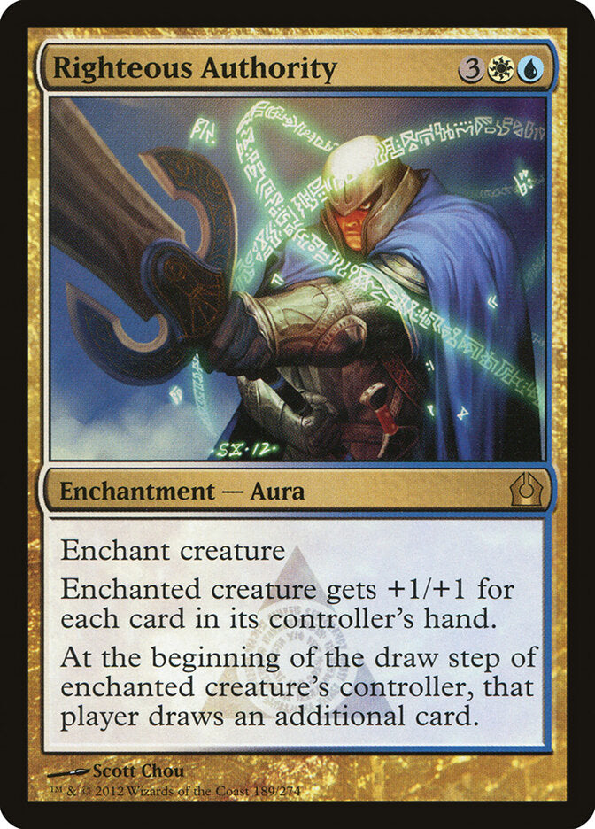 Righteous Authority (189) - Return to Ravnica (RTR)