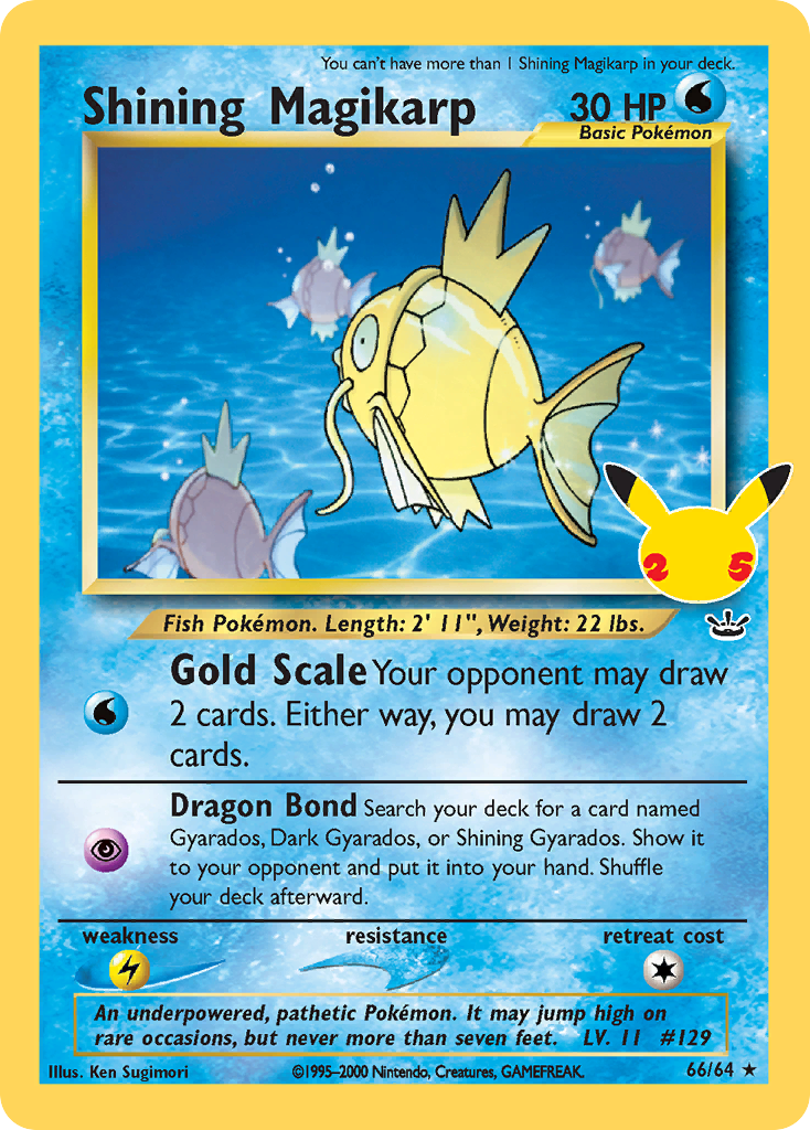 Shining Magikarp (66/25) - [Holo Foil] Celebrations: Classic Collection (CEL)