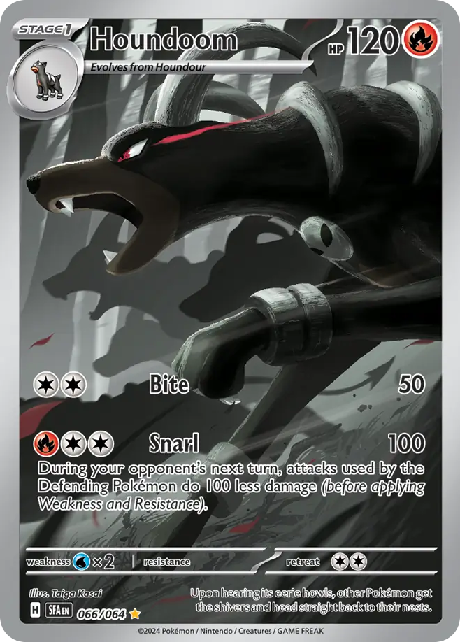 pokemon shrouded fable rare cards Houndoom (66/64)