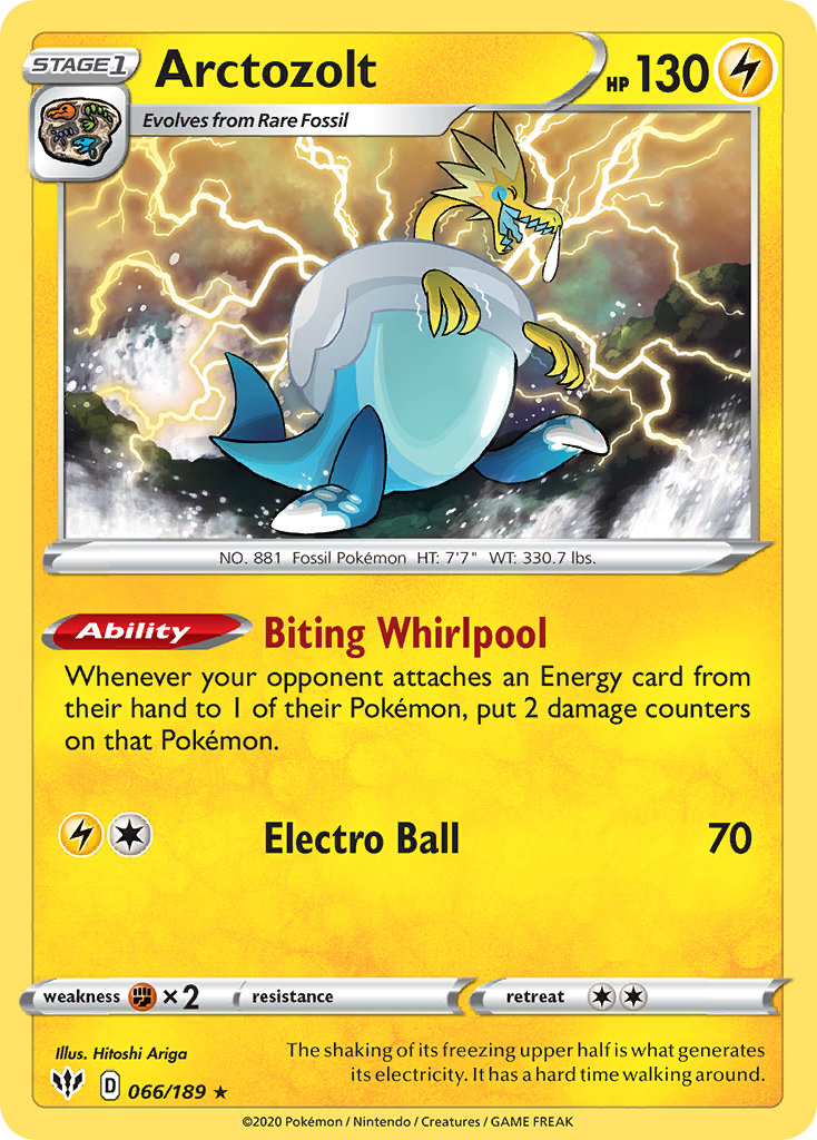 Arctozolt (66/189) - [Holo Foil] Darkness Ablaze (DAA)
