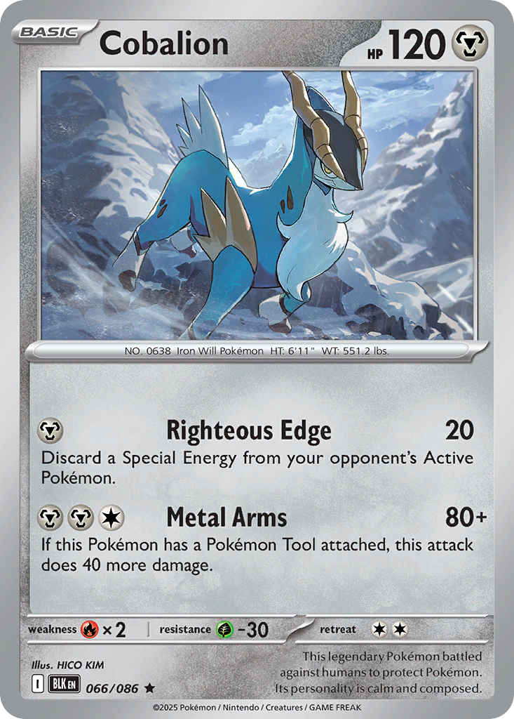 Cobalion (66/86) - Black Bolt (BLK)