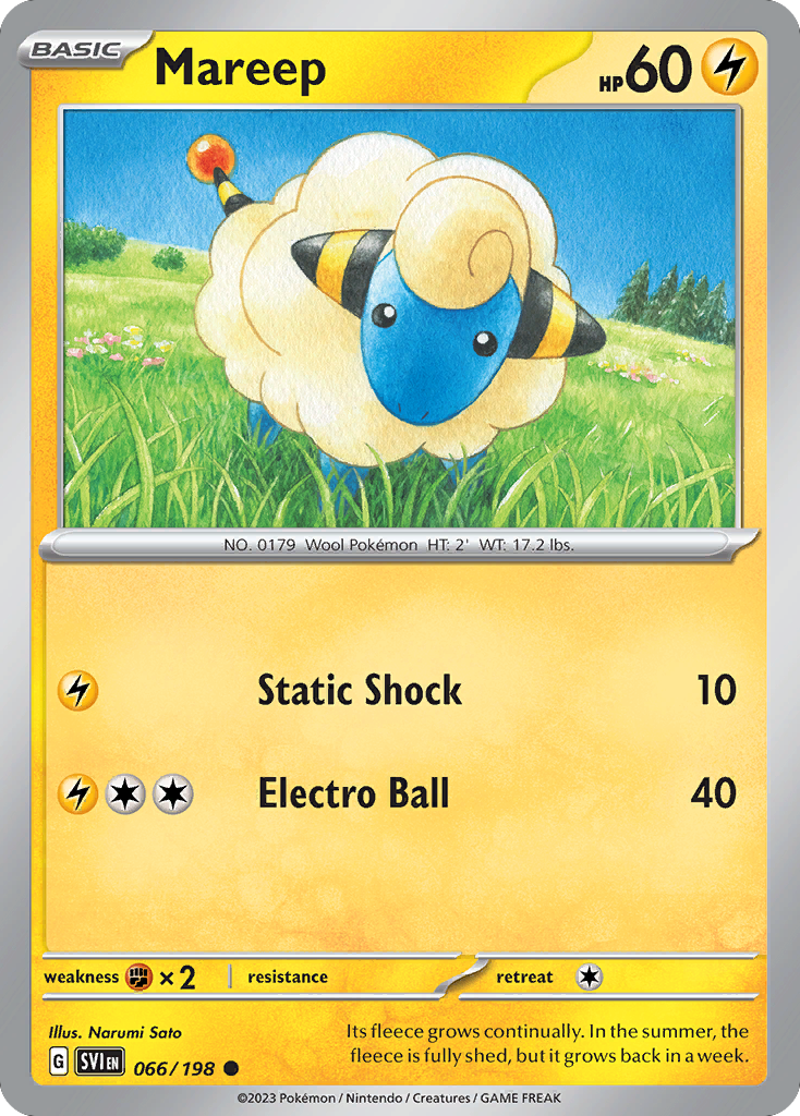 Mareep (66/198) - Scarlet & Violet (SVI)