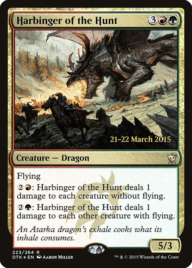 Harbinger of the Hunt (223s) - Dragons of Tarkir Promos (PDTK)