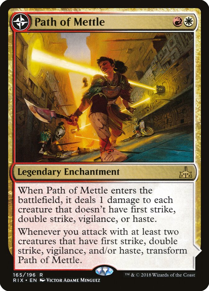 Path of Mettle // Metzali, Tower of Triumph (165) - Rivals of Ixalan (RIX)