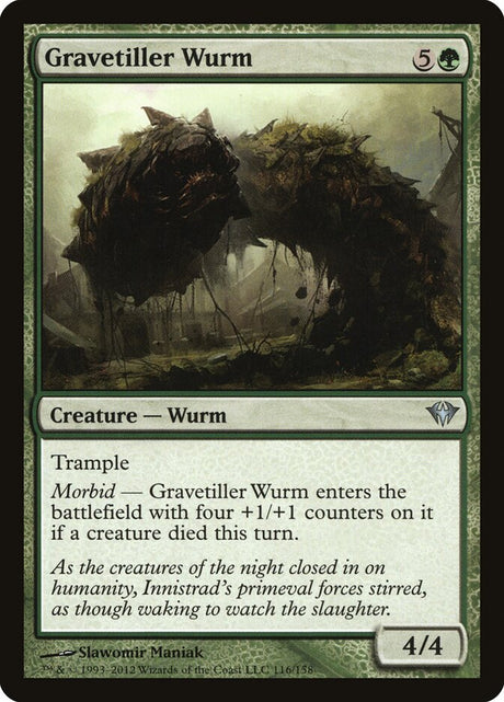 Gravetiller Wurm (116) - Dark Ascension (DKA)