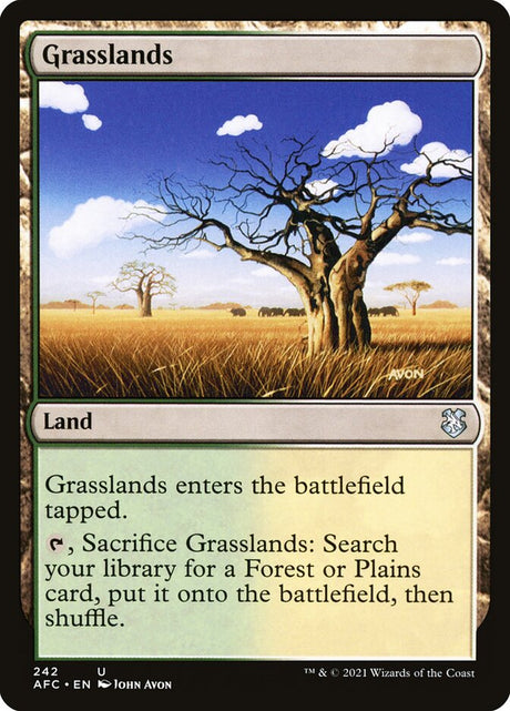 Grasslands (242) - Forgotten Realms Commander (AFC)