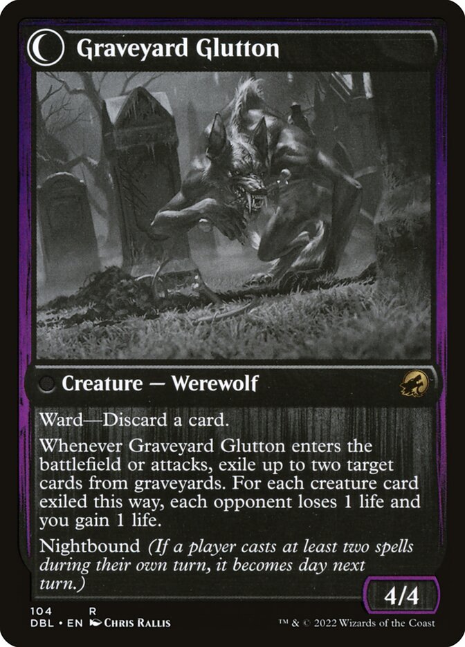 Graveyard Trespasser // Graveyard Glutton (104) - Innistrad: Double Feature (DBL)
