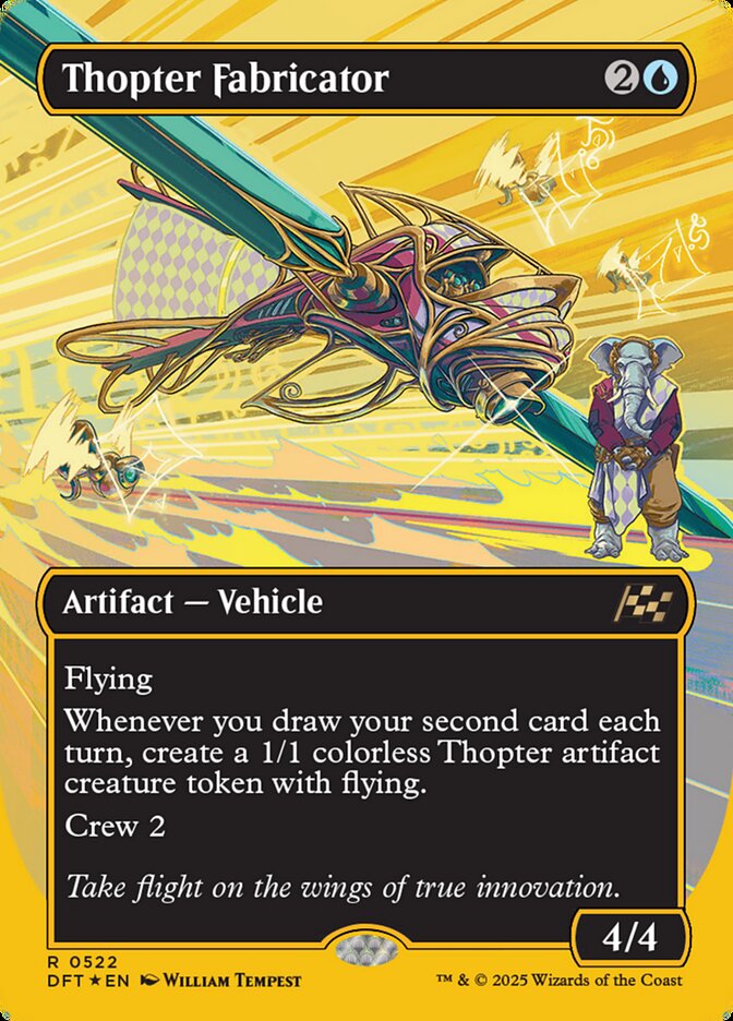 Thopter Fabricator - [First Place Foil, Borderless] Aetherdrift (DFT)