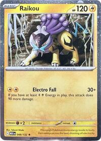 Raikou - 048/132 (Cosmos Holo) (48) - Miscellaneous Cards & Products (MCAP)