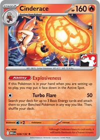 Cinderace (28) - Prize Pack Series Cards