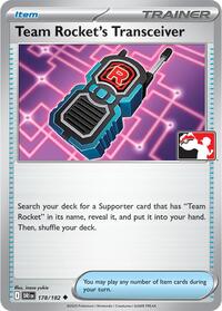 Team Rocket's Transceiver (178) - Prize Pack Series Cards