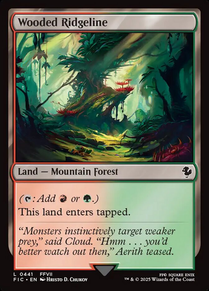 Wooded Ridgeline (441) - [Surge Foil] Final Fantasy Commander (FIC)