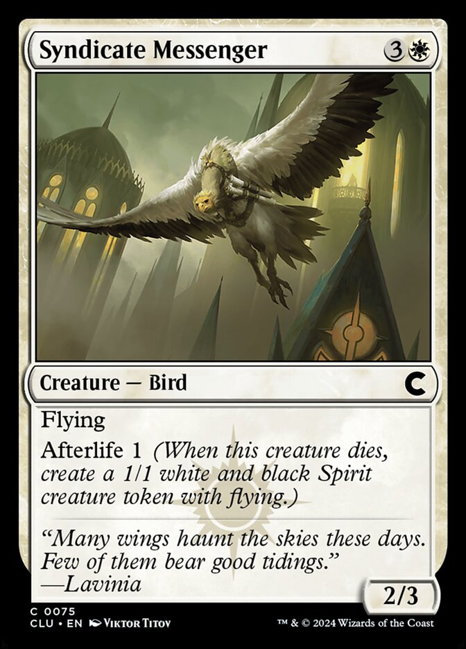 Syndicate Messenger (75) - Ravnica: Clue Edition (CLU)