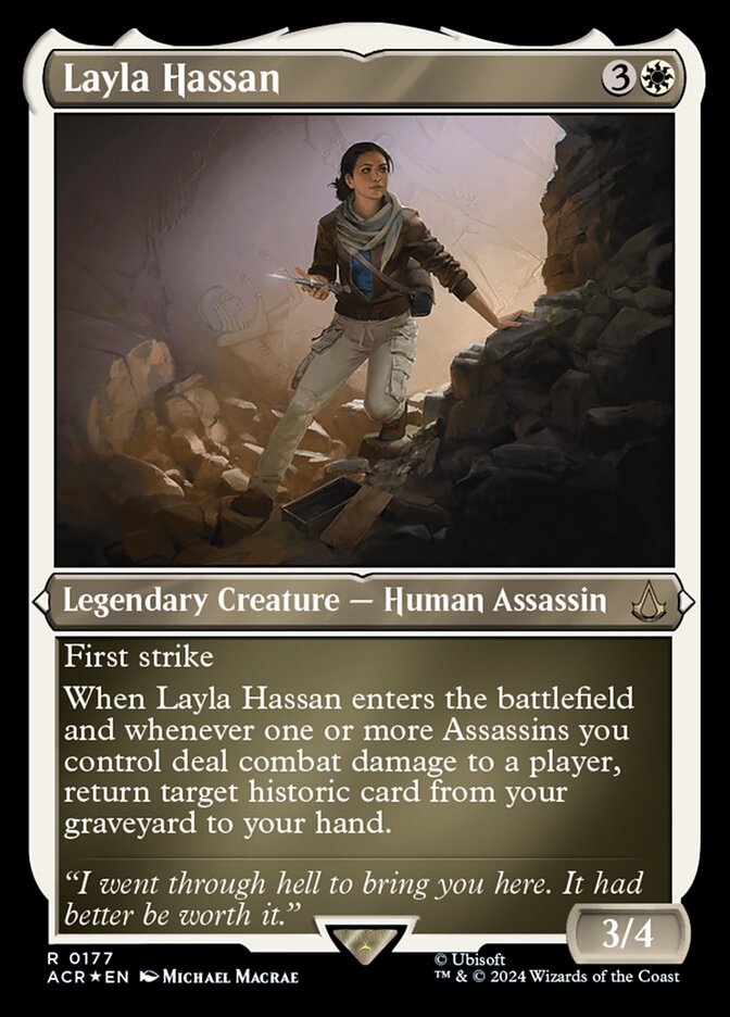 Layla Hassan - [Etched Foil] Assassin's Creed (ACR)