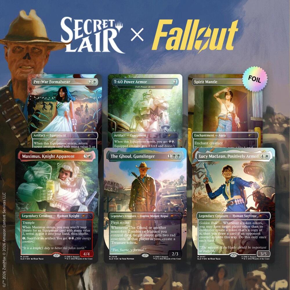 Secret Lair Drop: Secret Lair x Fallout: Beyond Vault 33 - Traditional Foil Edition - Secret Lair Drop Series (SLD)