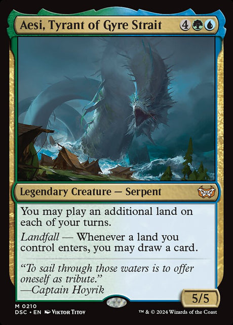 Aesi, Tyrant of Gyre Strait (210) - Duskmourn: House of Horror Commander (DSC)