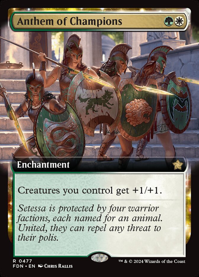 Anthem of Champions - [Foil, Extended Art] Foundations (FDN)