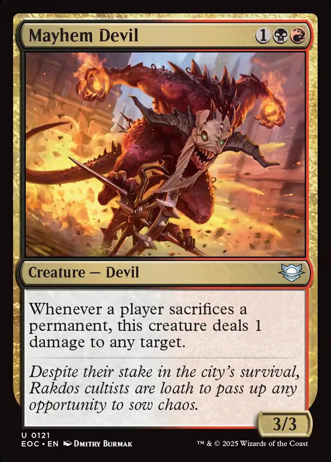 Mayhem Devil (121) - Edge of Eternities Commander (EOC)